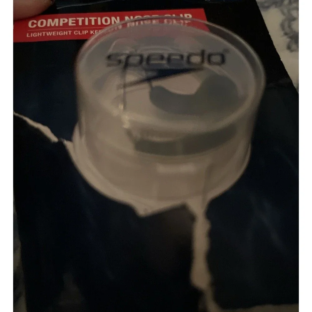 SPEEDO Competition Nose Clip with Case Made In Taiwan NOS